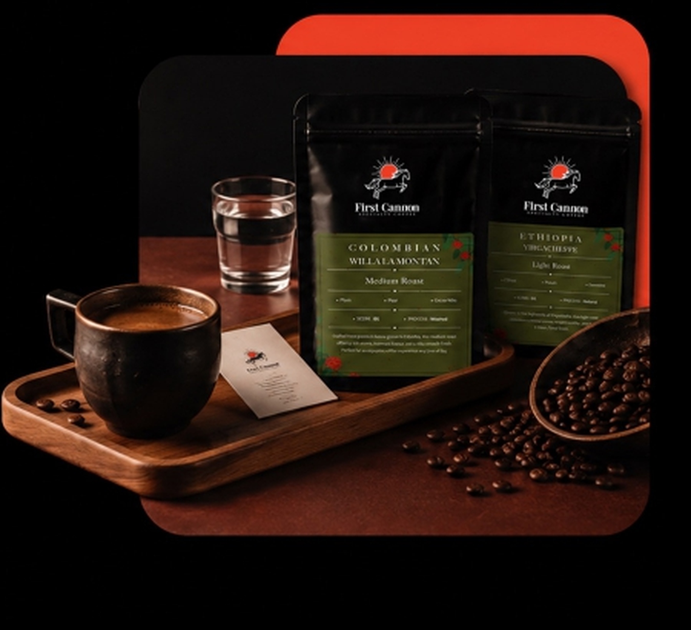 First Cannon Colombian & Ethiopian Specialty Coffee Pouches